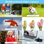 Vmotal 2.7K Video Camera with Flip Screen