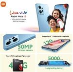 Xiaomi Redmi Note 12 Smartphone - 4GB, 128GB