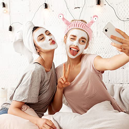 Pink Spa Skincare Headband - Cute Elastic Makeup Headband