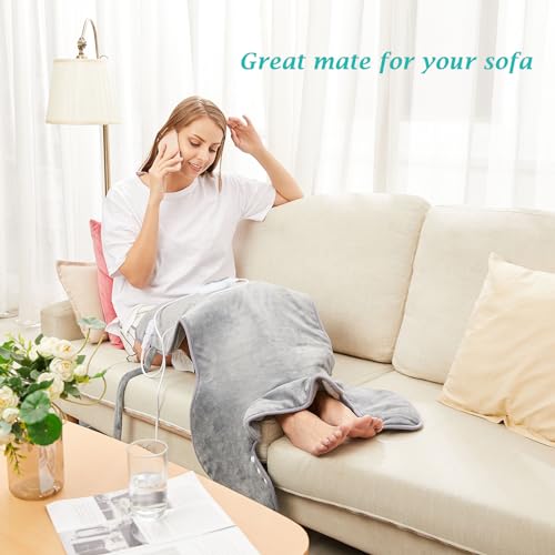 Electric Heating Pad for Pain Relief - Comfort Grey