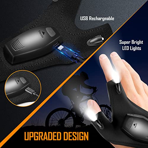 LED Rechargeable Gloves - Men's Gift, Fishing Accessory