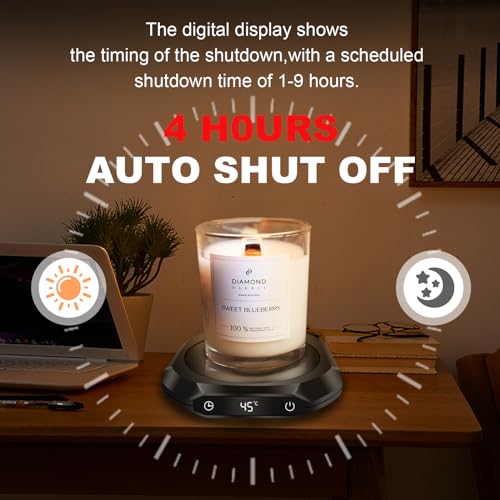MQUPIN Mug Warmer with 3 Temperature Settings, Auto-off