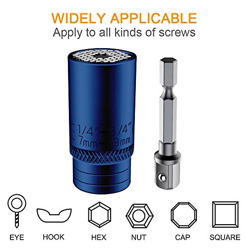 Maxesla Universal Socket Set 7-19mm Multi-Function Gadgets