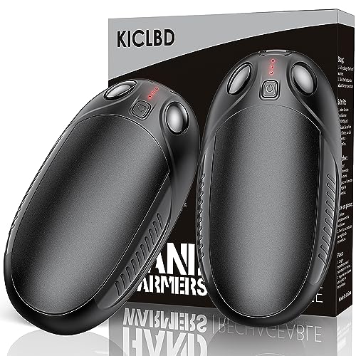 Portable Rechargeable Hand Warmers - Long Lasting, 3 Heat Levels
