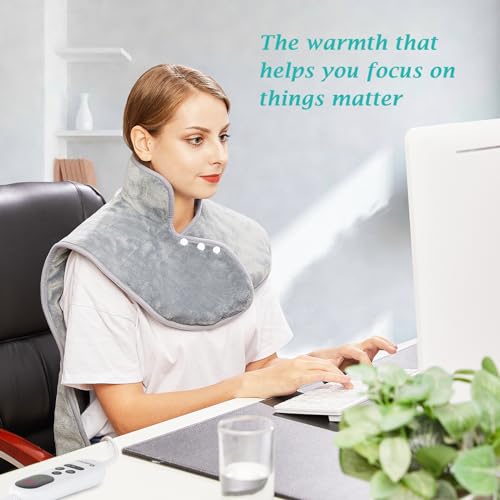Electric Heating Pad for Pain Relief - Comfort Grey