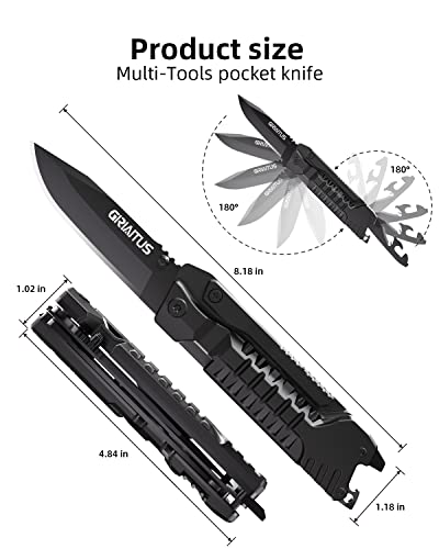 17-in-1 Multitool: Camping Accessories for Men