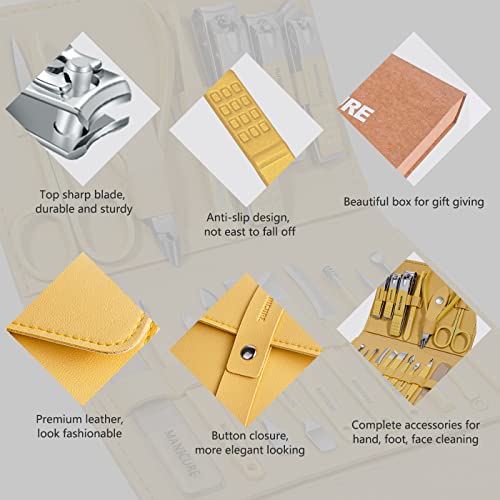 16-Piece Stainless Steel Manicure & Pedicure Kit