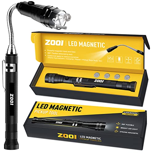 Telescopic Magnetic Pickup Tool with LED: Gadgets for Men