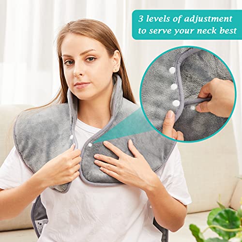 Electric Heating Pad for Pain Relief - Comfort Grey