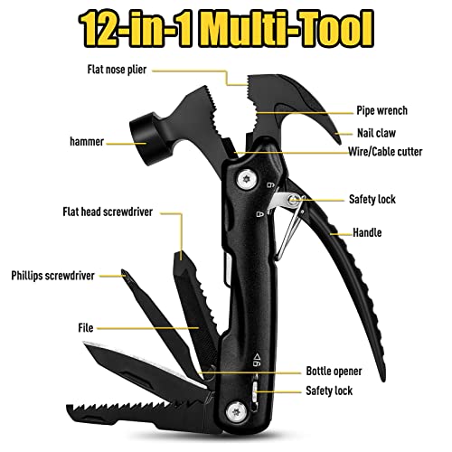 12-in-1 Camping Accessories: Men's DIY Tools & Gadgets