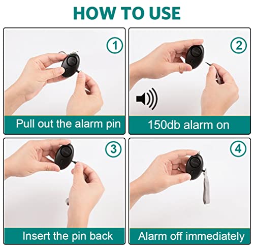 Women's Safety Alarms - 3 Pack Loud Personal Gadgets