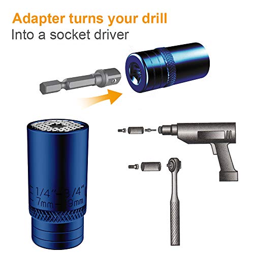Maxesla Universal Socket Set 7-19mm Multi-Function Gadgets