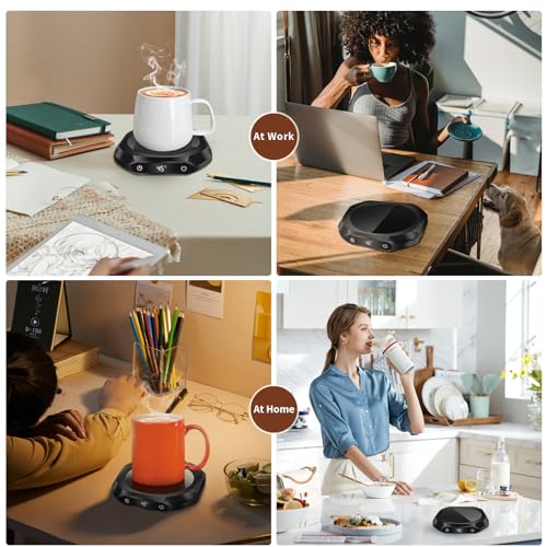 MQUPIN Mug Warmer with 3 Temperature Settings, Auto-off