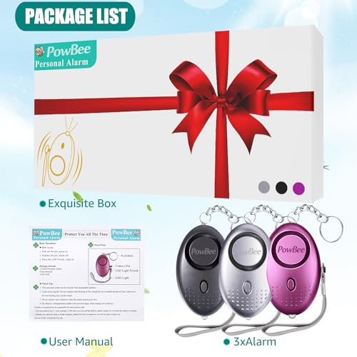Women's Safety Alarms - 3 Pack Loud Personal Gadgets
