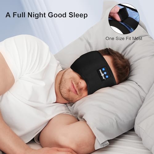 Bluetooth Sleep Headphones Eye Mask for Side Sleepers/Nap/Travel