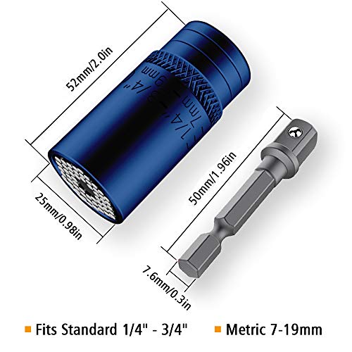 Maxesla Universal Socket Set 7-19mm Multi-Function Gadgets