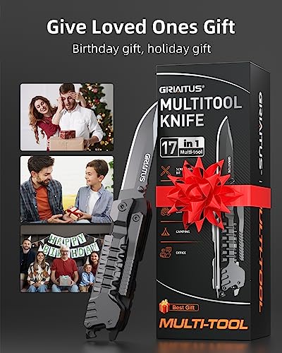 17-in-1 Multitool: Camping Accessories for Men