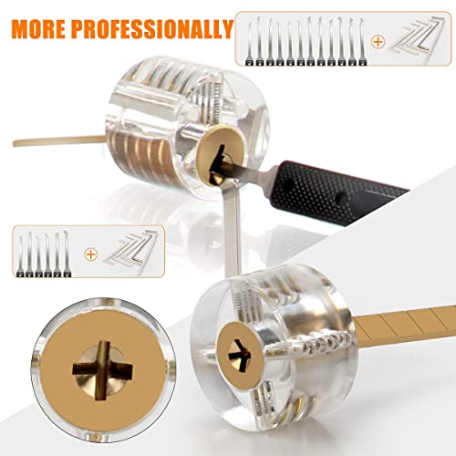 Improved Lock Pick Set with 4 Training Padlocks