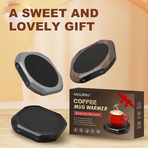 MQUPIN Mug Warmer with 3 Temperature Settings, Auto-off
