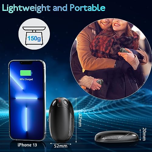Portable Rechargeable Hand Warmers - Long Lasting, 3 Heat Levels