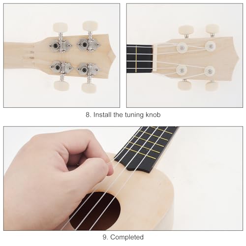 DIY Ukulele Kit - Soprano Size, Handmade