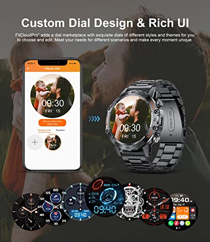 2023 Military Smartwatch: Voice Call, Android iOS Compatible