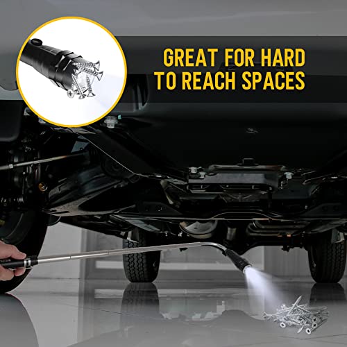 Telescopic Magnetic Pickup Tool with LED: Gadgets for Men