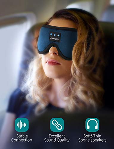 LC-dolida 3D Sleep Mask with Headphones, Indigo Blue