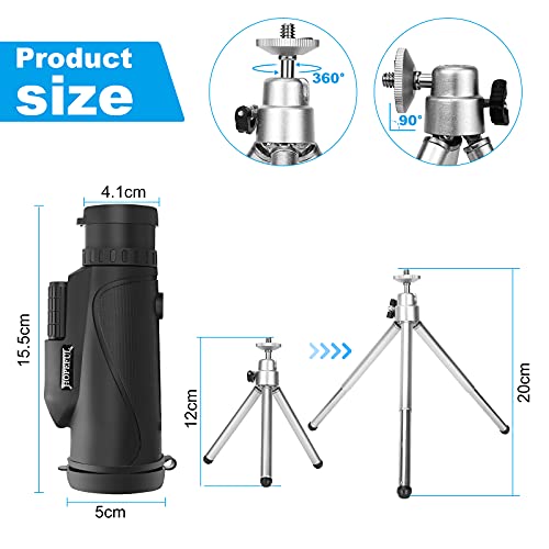 Hopeful Stars Monocular Cope Telescope: 40×60 Waterproof & Anti-fog
