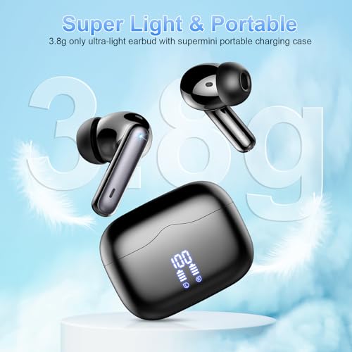 Wireless Bluetooth Earbuds with HiFi Stereo and IP7 Waterproof