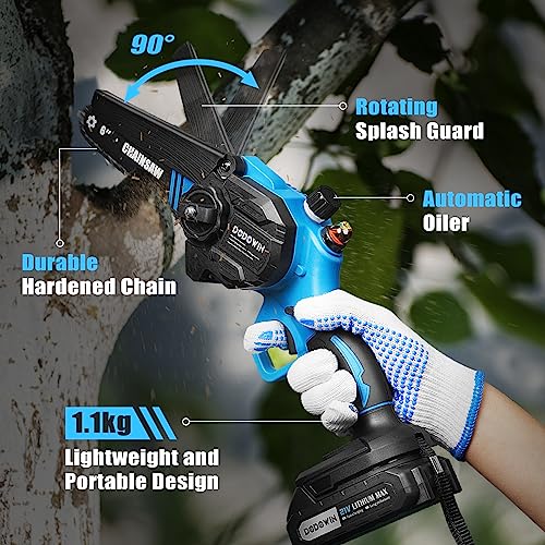 Cordless Mini Chainsaw - Powerful 6-Inch Gadget