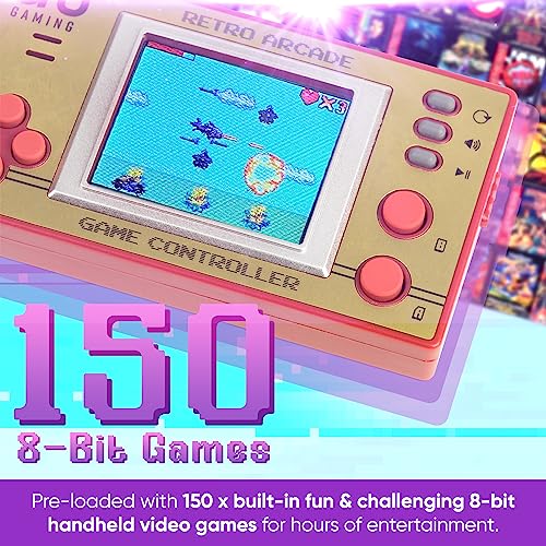 Pocket Retro Gaming Console - 150 Games, Immersive Sound