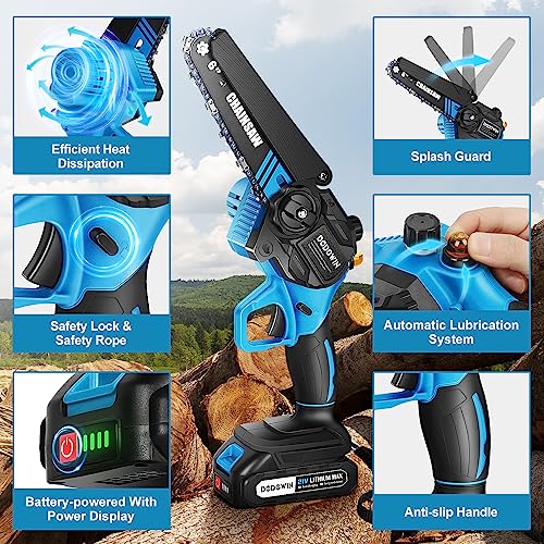Cordless Mini Chainsaw - Powerful 6-Inch Gadget