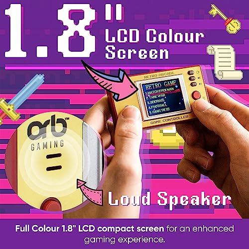 Pocket Retro Gaming Console - 150 Games, Immersive Sound