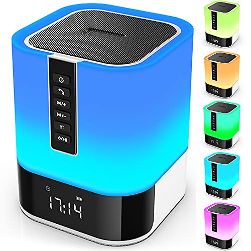 Bluetooth Speaker Night Light, 5-in-1 Bedside Gadget