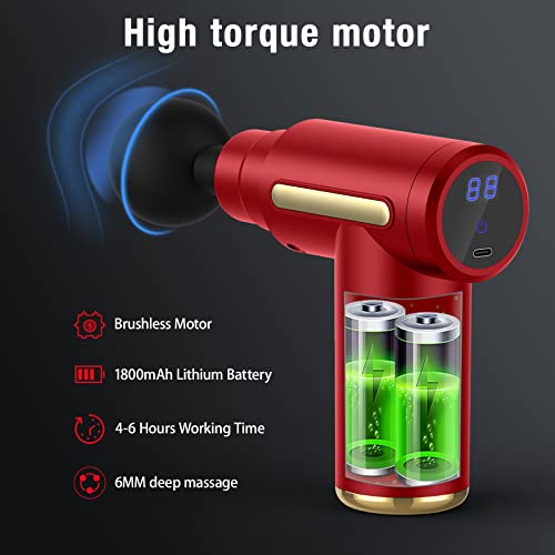 Compact Touring Massage Gun with 6 Speeds
