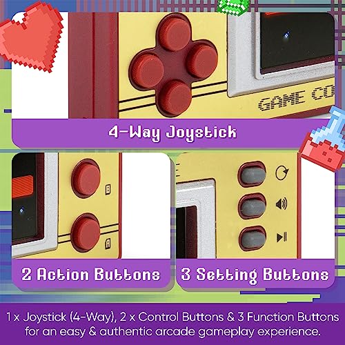 Pocket Retro Gaming Console - 150 Games, Immersive Sound