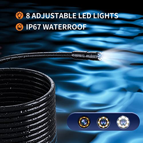 Flexible 1080P HD Endoscope with Light (16.5ft)