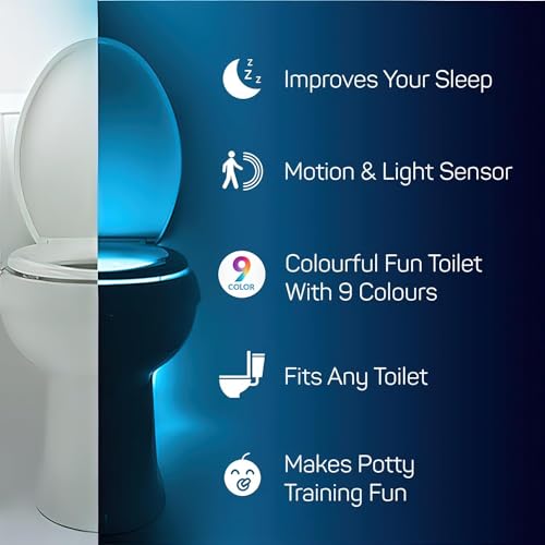 Toilet Bowl Night Light - Motion Sensor Fun Gadget