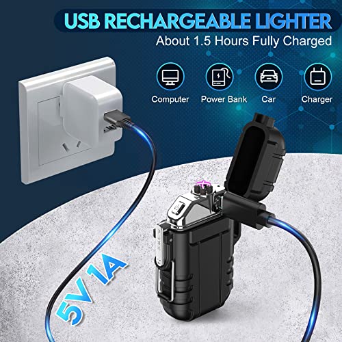 USB Rechargeable Camping Lighter, Waterproof & Windproof