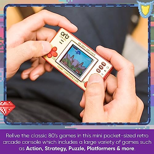 Pocket Retro Gaming Console - 150 Games, Immersive Sound