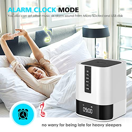 Bluetooth Speaker Night Light, 5-in-1 Bedside Gadget