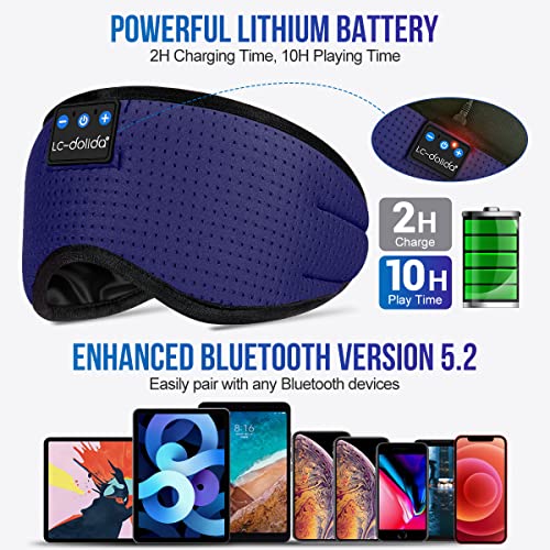 LC-dolida Sleep Mask with Built-in Headphones