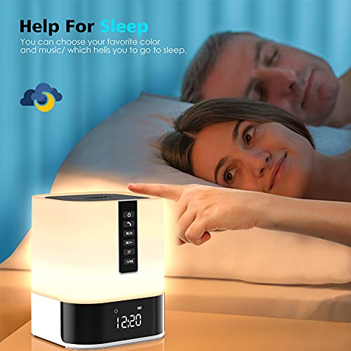 Bluetooth Speaker Night Light, 5-in-1 Bedside Gadget