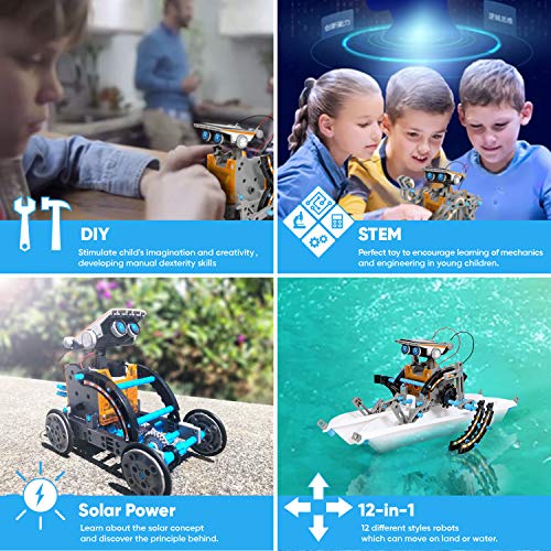 Sillbird STEM 12-in-1 Solar Robot - DIY Science Kit