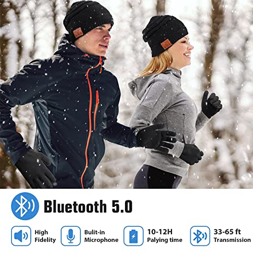 HANPURE Bluetooth Beanie Hat - Warm Music Headphones