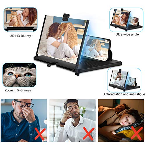 12" Foldable Thin Phone Screen Magnifier