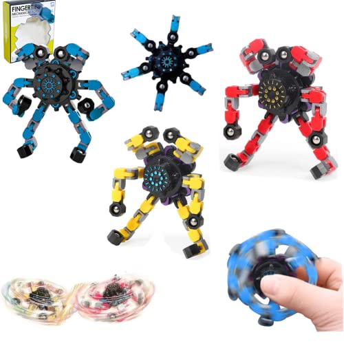 mciskin Tip Spin Top Toy: Handheld Fidget Spinner Toy