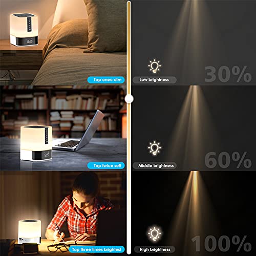 Bluetooth Speaker Night Light, 5-in-1 Bedside Gadget