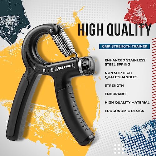 Adjustable Hand Grip Strengthener for Athletes - 2 Pack
